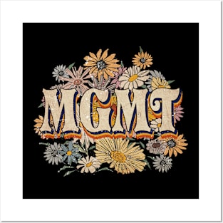 MGMT Proud Name Personalized Retro Flowers Beautiful Posters and Art